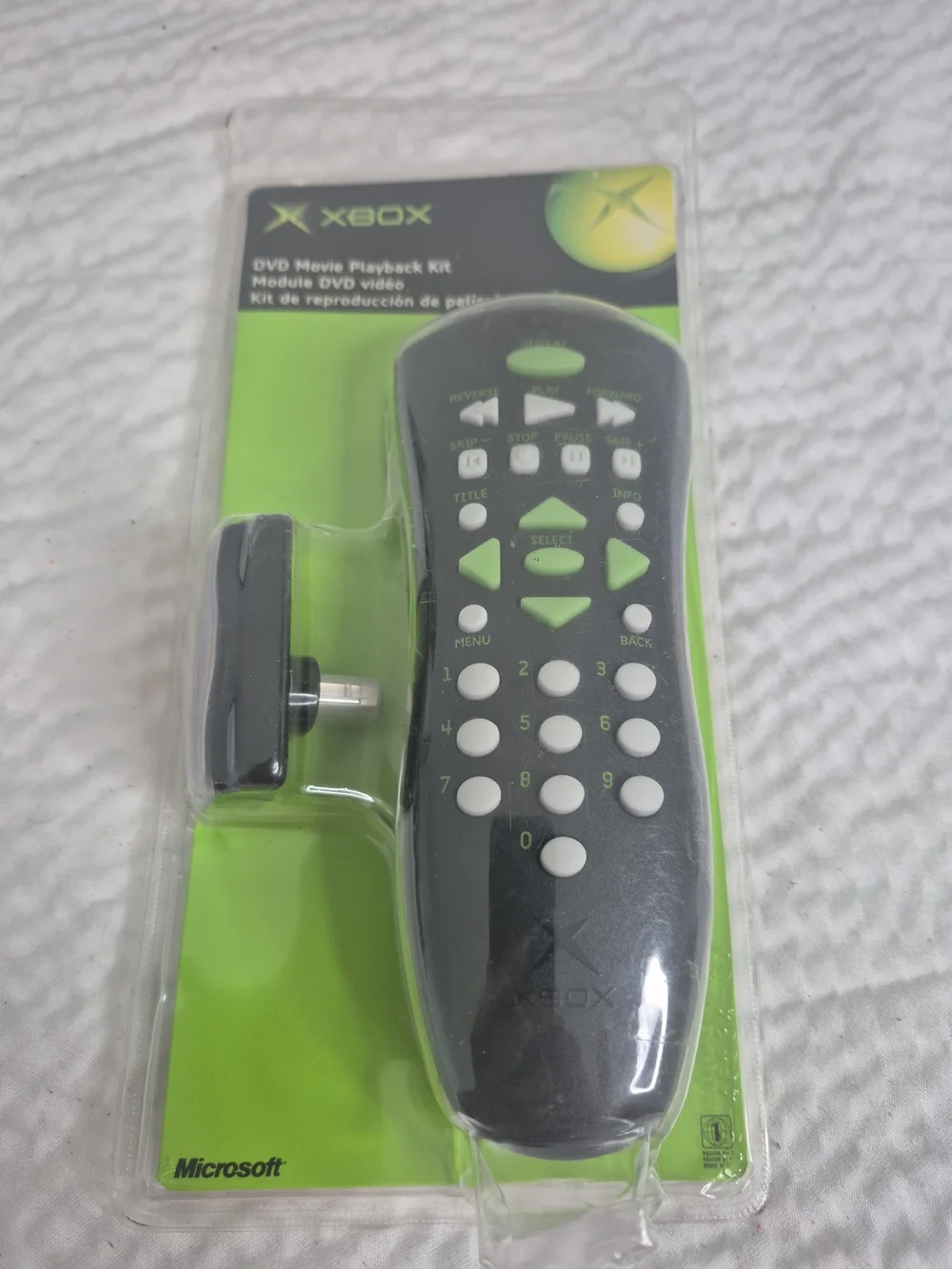 Xbox DVD Movie Playback Kit For Xbox Original Black Brand New